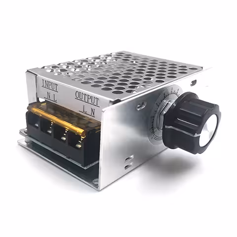 Regulator Napięcia 220V AC 4000W – Sterownik Obrotów Silnika Elektrycznego do Szlifierki, Wentylatora, Okapu, Odkurzacza