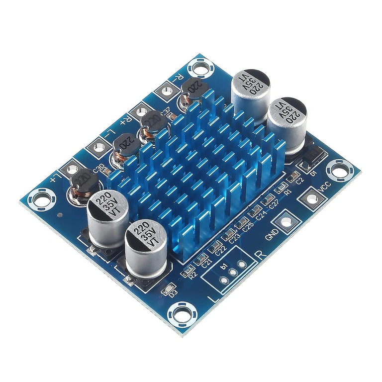 Szczegół radiatorów do odprowadzania ciepła dla wzmacniacza audio XH-A232