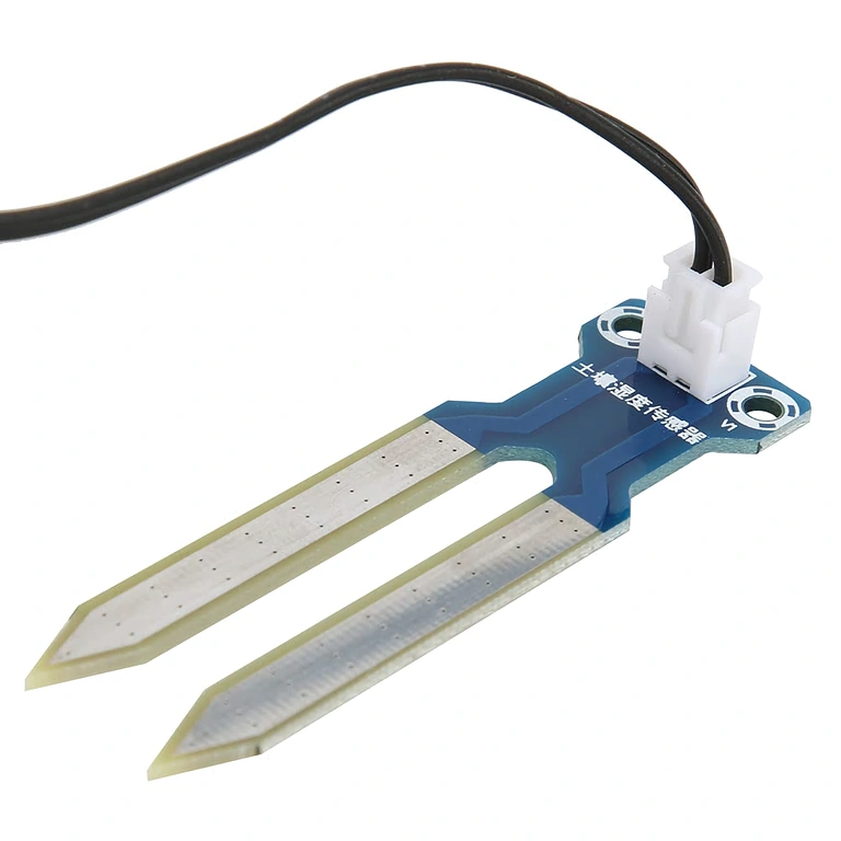 Czujnik z płytką i przewodem do wykrywania wilgotności w ziemi