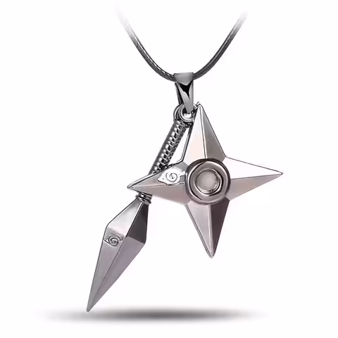 Łańcuszek Cosplay Naruto Uzumaki z Kunai i Shuriken – Akcesorium Anime