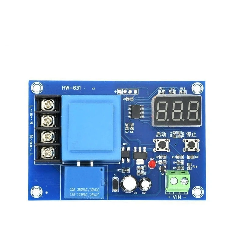 Moduł elektroniczny zasilany 220V do sterowania bateriami 3,7–120V