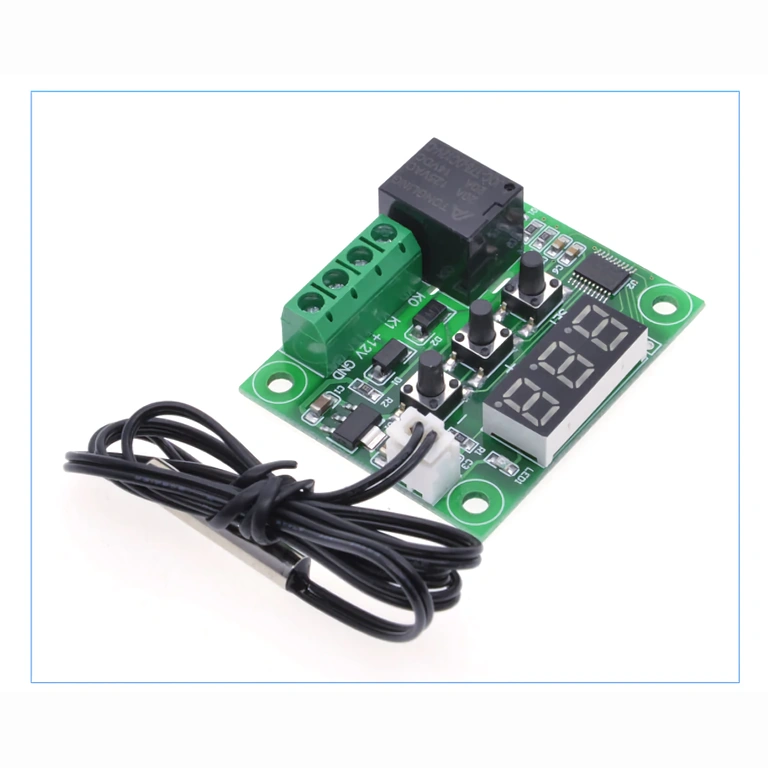 Wyświetlacz LED i przyciski do kontroli temperatury