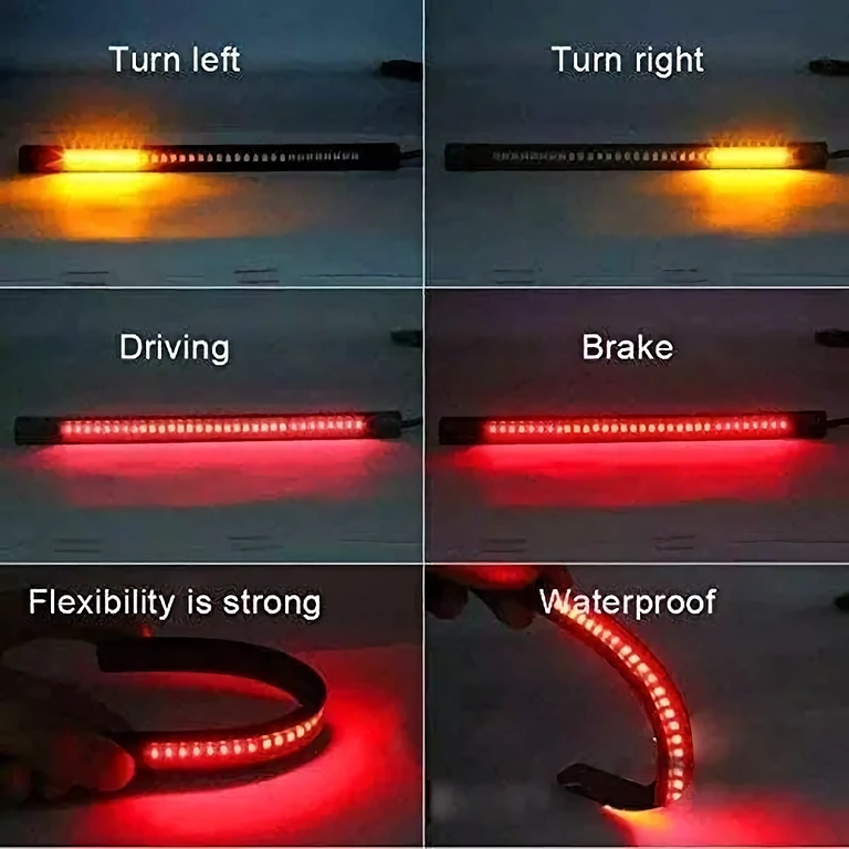 Światło kombinowane hamulec i kierunek na elastycznej taśmie