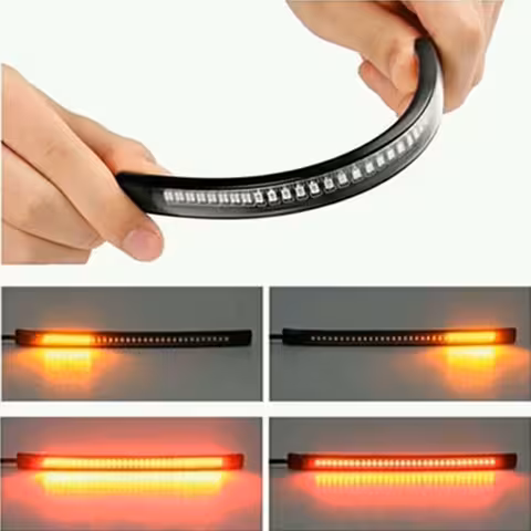 Taśma LED Stop i Kierunkowskaz Moto, Motocykl, Skuter, ATV – 48 LED, Elastyczna