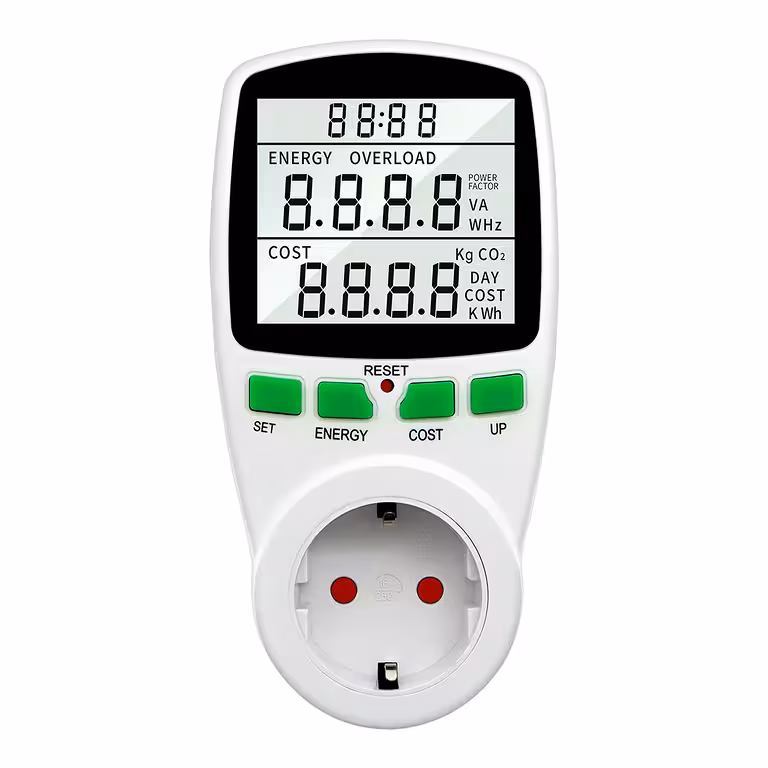 Wattomierz Cyfrowy Profesjonalny do Pomiaru Zużycia Energii Elektrycznej w Gniazdku
