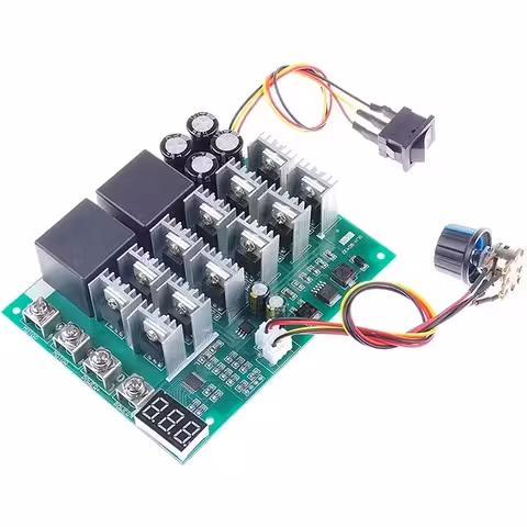 Kontroler PWM Cyfrowy Prędkości Silnika DC 60A 100A 12V-55V | Regulator Obrotów Silnika DC i Generator HHO