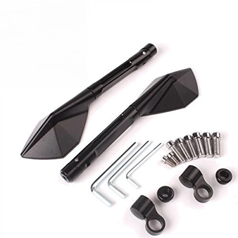 Lusterka motocyklowe z aluminium CNC, design premium w stylu Rizoma