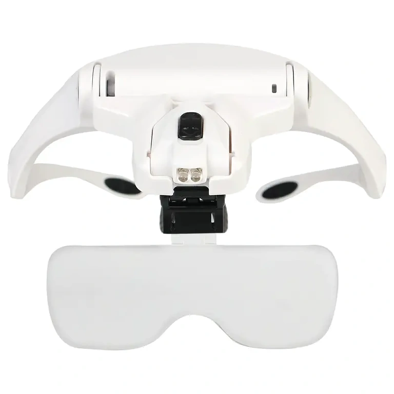 Okulary z lupą do oglądania i lutowania komponentów elektronicznych