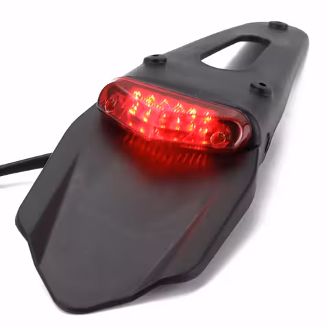 Tylny Błotnik Moto z Lampą LED – Enduro, Motocross, Off-Road