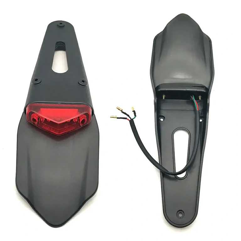 Pełny zestaw tylnego błotnika z stop LED do motocykla