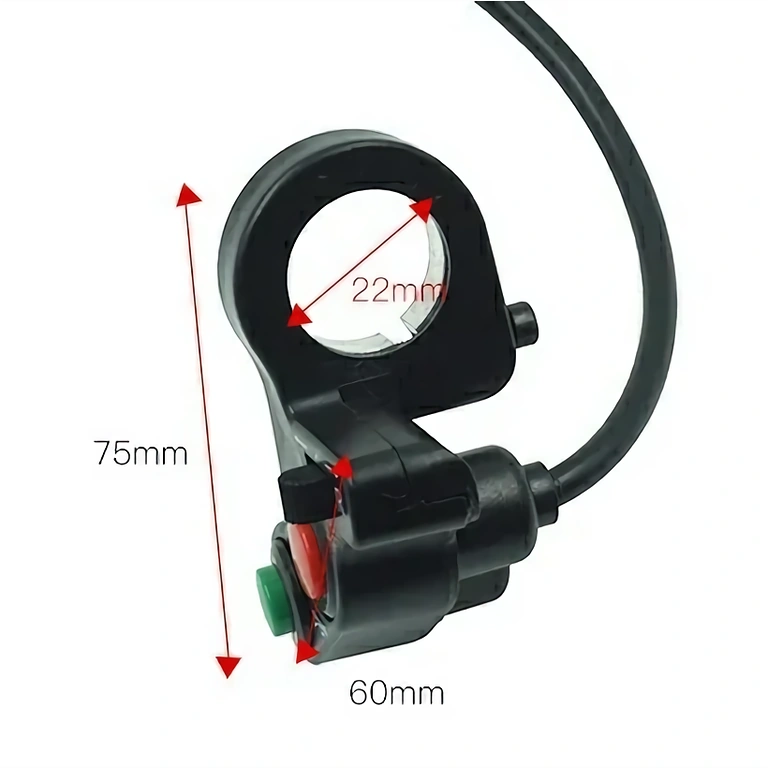 Przełącznik elektryczny do włączania świateł i klaksonu motocykla
