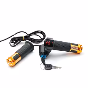 Dźwignia Przyspieszenia z Kontaktem i Kluczem do Rowerów i Skuterów Elektrycznych – Woltomierz, Wskaźnik Baterii 12V-72V