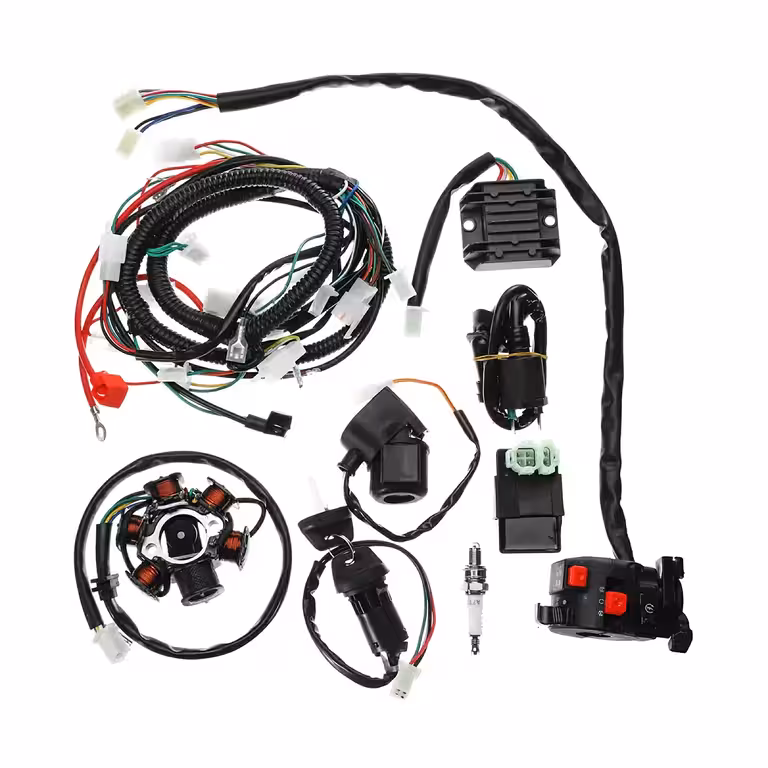 Kompletna Instalacja Elektryczna ATV Cross GY6 125cc / 150cc – Zestaw Okablowania + Elementy Rozruchu