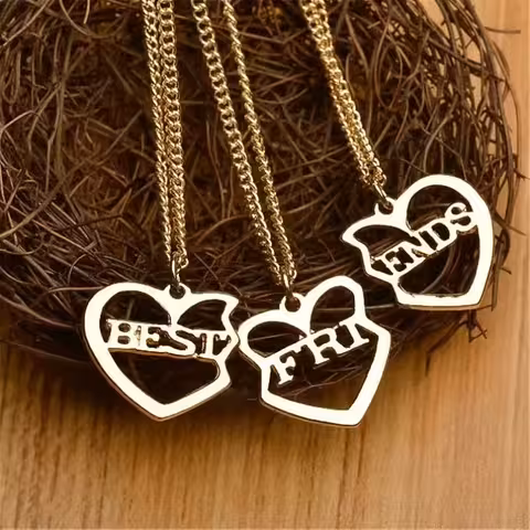 Zestaw 3 Łańcuszków BFF dla Dzieci – 3 w 1 Best Friends Forever