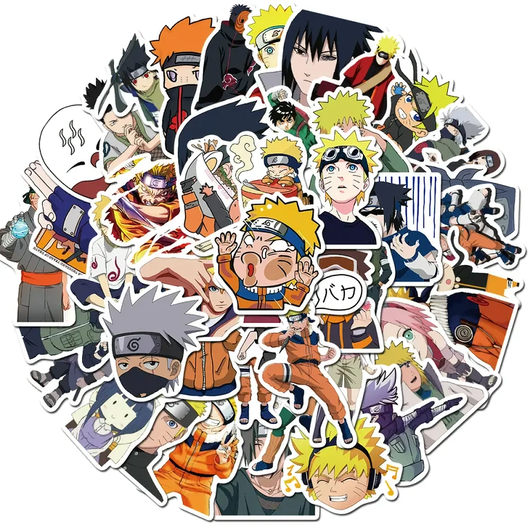 Naklejki Naruto Shippuden do przedmiotów osobistych, deskorolki, hulajnogi
