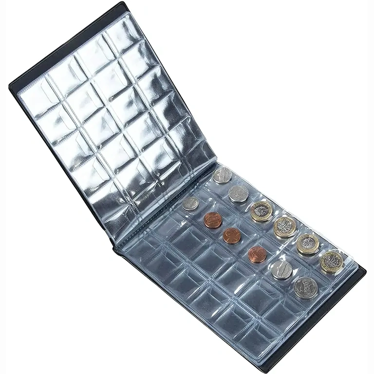 Album książkowy z 240 miejscami na monety