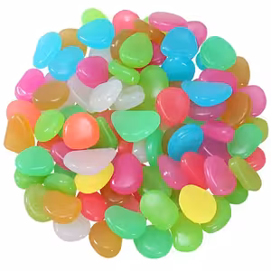 Dekoracyjne Kamienie Fluorescencyjne do Ogrodu, Akwarium i Dekoracji – Świecące Kamyczki