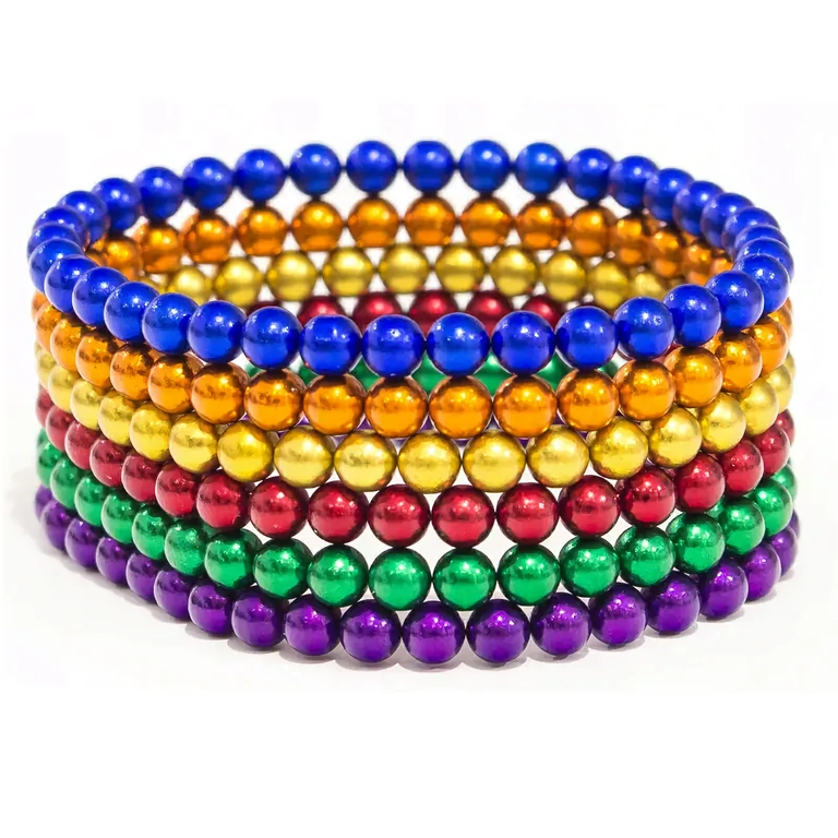 Magnetyczna kostka tęczowa z 216 kulkami neodymowymi