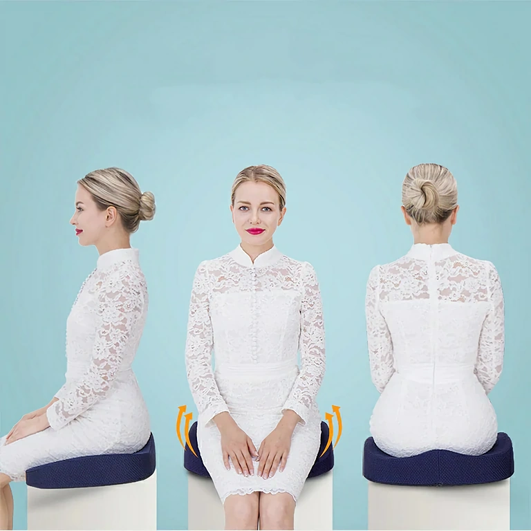 Poduszka antyodleżynowa zapobiegająca odleżynom przy długim siedzeniu