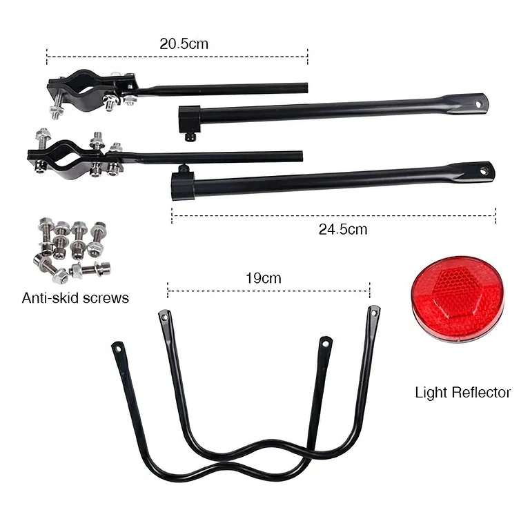 Bagażnik rowerowy z szybkim montażem na sztycy siodełka