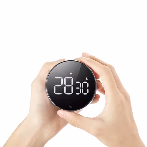 Cyfrowy Timer Kuchenny z Alarmem LED – Profesjonalny Stoper z Magnesem i Dużym Wyświetlaczem
