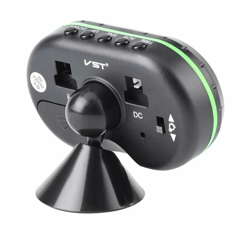 Zegar cyfrowy z wyświetlaczem napięcia i temperatury auta