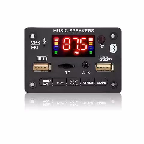 Moduł Audio Bluetooth 5.0 z Radiem FM, MP3 i Wzmacniaczem Stereo 2x40W 5V/12V