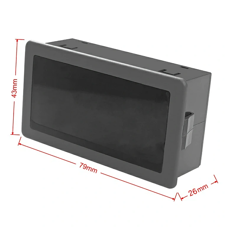 Obraz zewnętrznych wymiarów obrotomierza elektronicznego