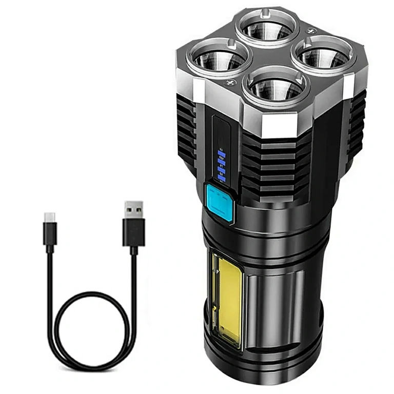 Latarka LED z bardzo mocnym światłem do polowań