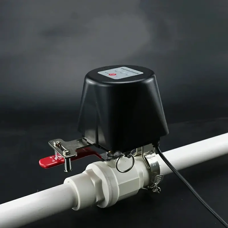 Elektrozawór Wi-Fi zainstalowany bezpośrednio na rurze wodnej do sterowania automatycznego