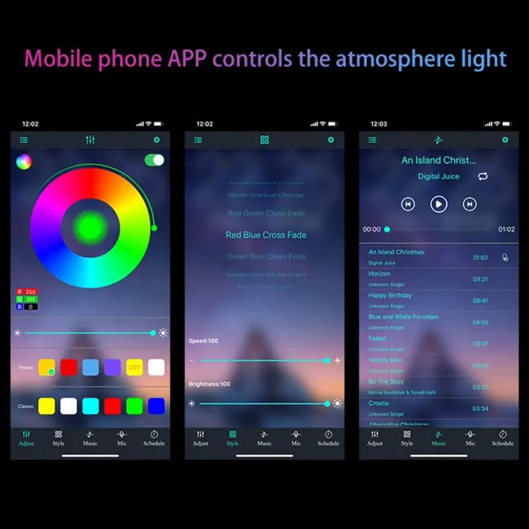 LEDy samochodowe świecące w rytm muzyki