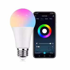 Inteligentna Żarówka LED WiFi RGB Tuya Wielokolorowa – Sterowanie Smart z Telefonu