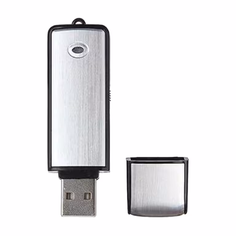 Pendrive / Dyktafon Audio 16GB z Czułym Mikrofonem i Akumulatorem – 160 Godzin Nagrania