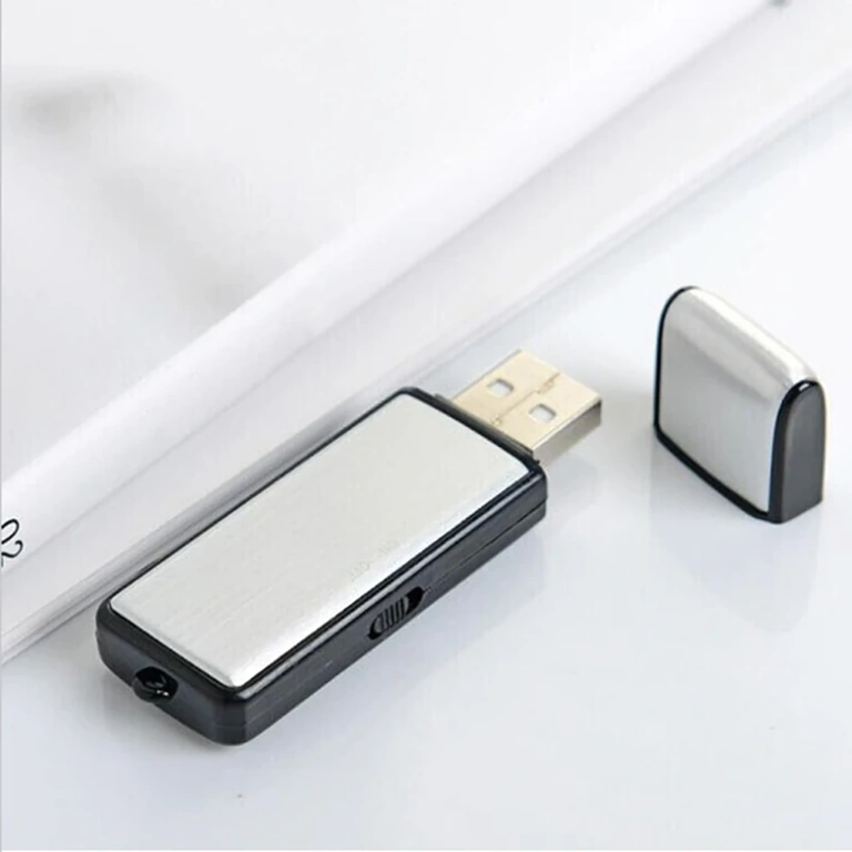 Szpiegowski dyktafon USB z pamięcią 16GB i czułym mikrofonem