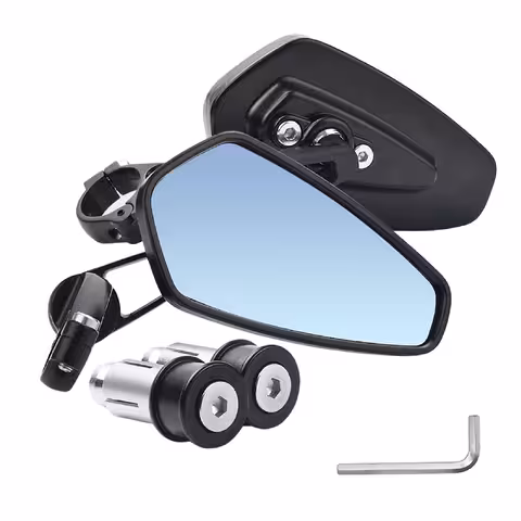 Uniwersalne Lusterka Motocyklowe, ATV, Rower i Hulajnoga Elektryczna – Aluminium Regulowane 360°