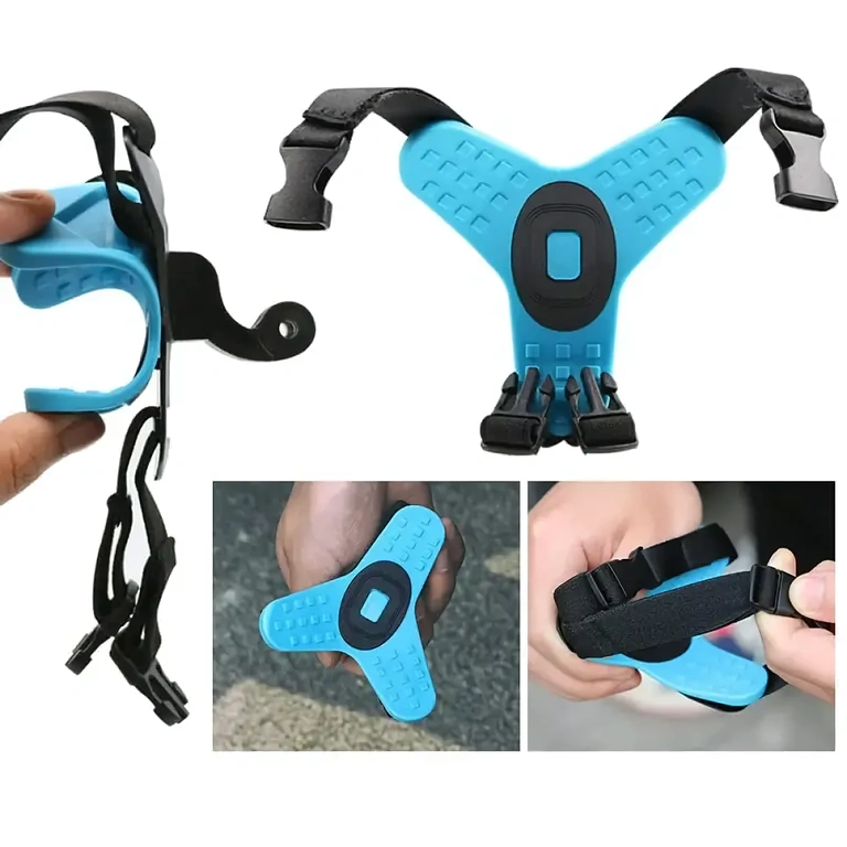 Bezpieczny system mocowania kamery akcji na kasku motocyklowym