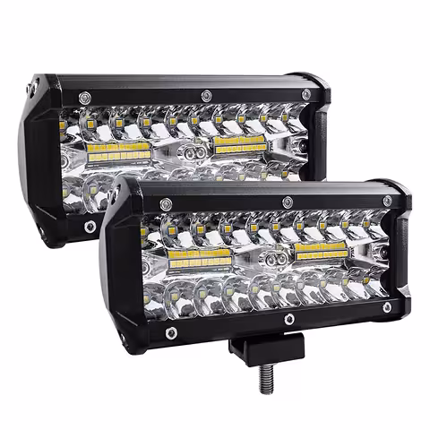 Zestaw 2 Reflektory LED BAR Auto 240W – 24000LM, 12V/24V do Traktora, Ciężarówki, ATV, Offroad
