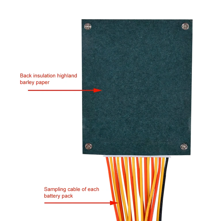 Zdjęcie tylnej części płytki BMS 16S 60V 40A