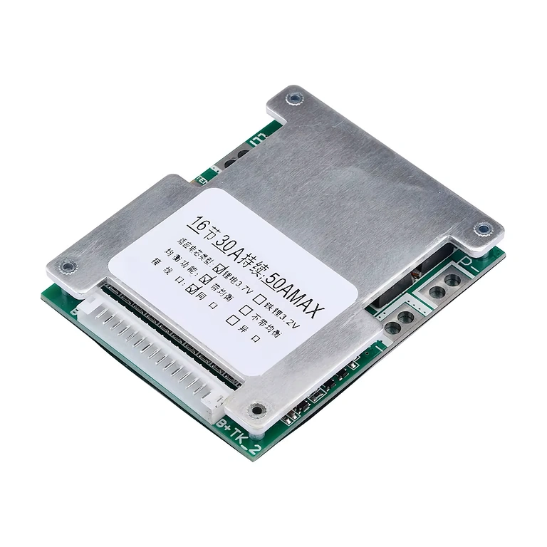 Płytka BMS 16S 60V 40A widziana z boku