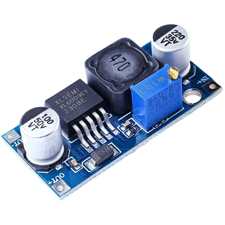 Obraz głównych komponentów modułu XL6009