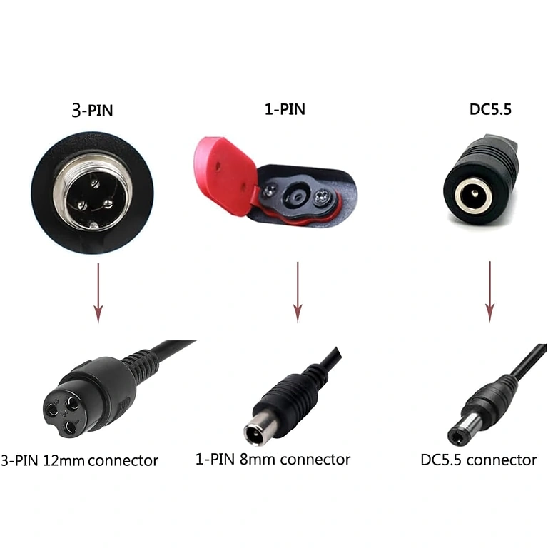 Ładowarka 36V–42V 3A do hulajnóg Xiaomi i Segway-Ninebot, wtyk koncentryczny 8mm