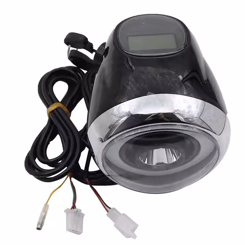 Reflektor elektrycznej hulajnogi Citycoco Harley 60V z wyświetlaczem LCD, światłem LED i kontaktem elektrycznym