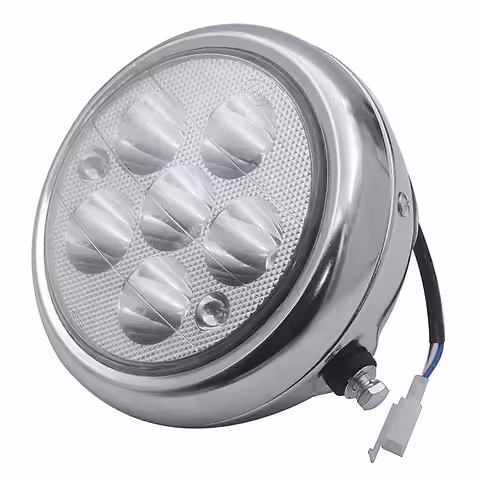 Okrągły reflektor LED 5 cali do elektrycznej hulajnogi, motocykla, Citycoco i Harley – oświetlenie 12V-80V