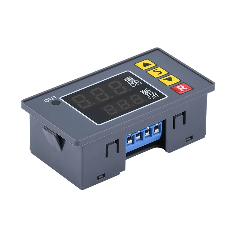 Przyciski „S”, „▲”, „▼” i „R” do ustawiania parametrów timera.