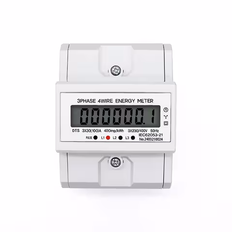 Cyfrowy licznik prądu trójfazowego 380V – precyzyjne monitorowanie zużycia energii