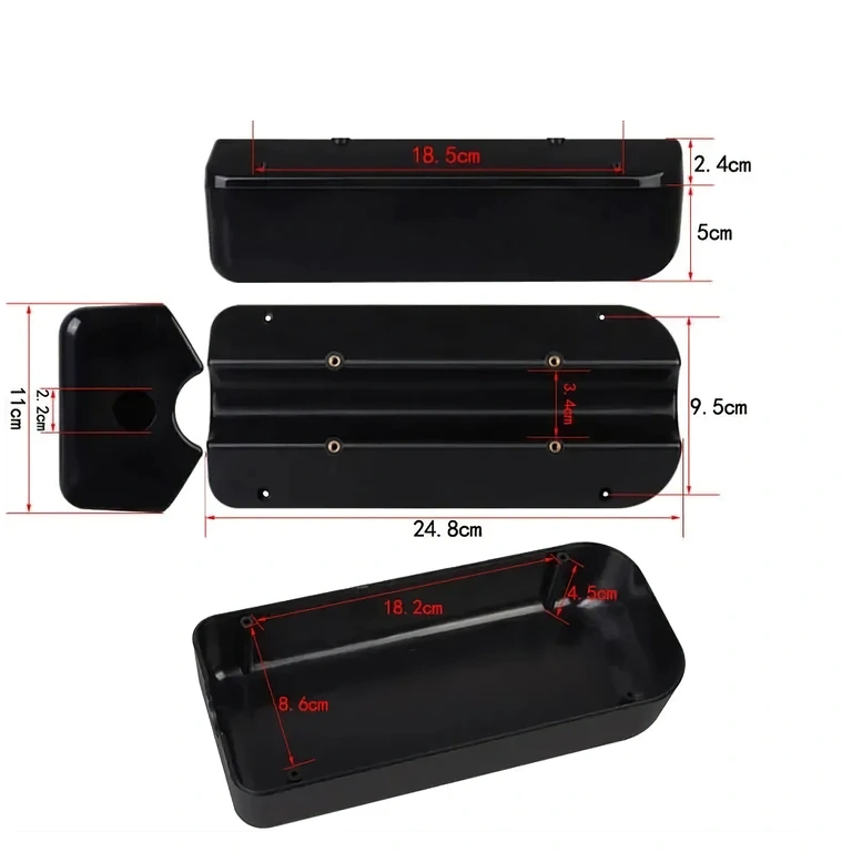 Wymiary obudowy 24,8 x 9,5 x 5 cm