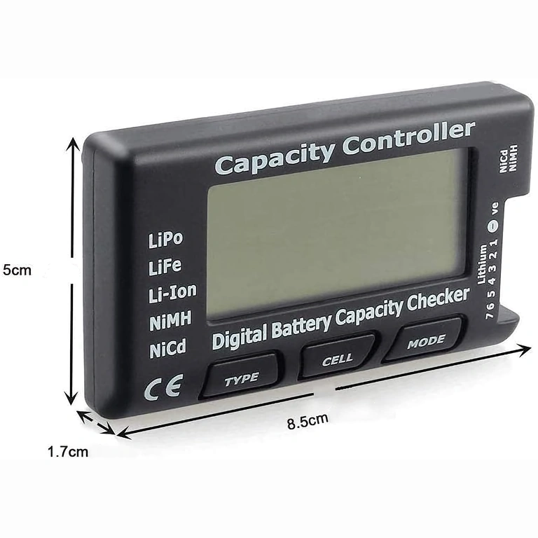 Cyfrowy tester Li-Ion 18650 i LiPo 2–7S, dokładny i szybki