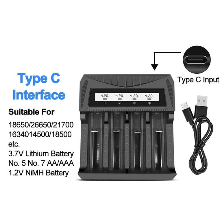 Ładowarka kompatybilna z różnymi typami akumulatorów