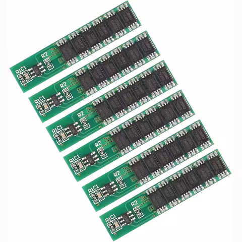 Zestaw 6 sztuk – moduł BMS 1S 18650 3,7V 10A z pełną ochroną