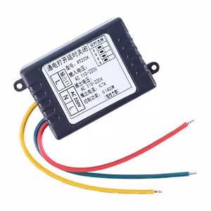 Moduł przekaźnika czasowego mechaniczny/analogowy 1–480 min – opóźnienie wyłączenia (OFF-delay), AC 220V 7A